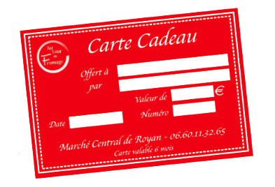 Carte cadeau Fromager Crémier à Royan | Au tour du Fromage